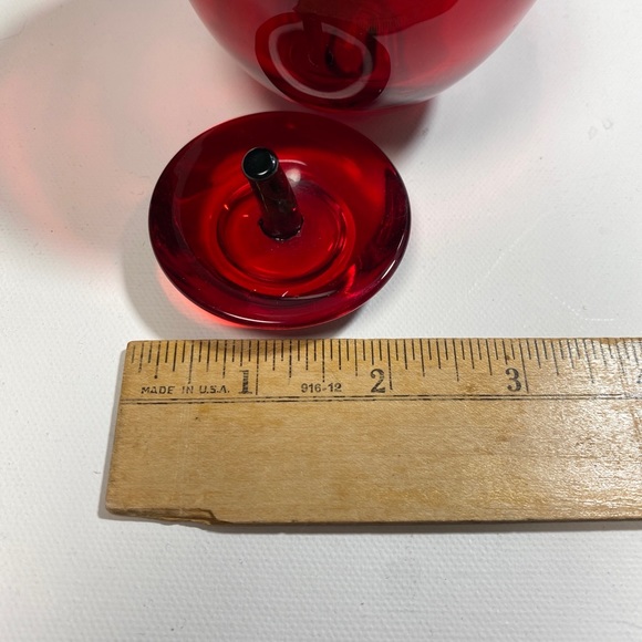 Godinger Shannon Crystal Designs of Ireland Red Apple Lidded Trinket votive - Picture 10 of 16